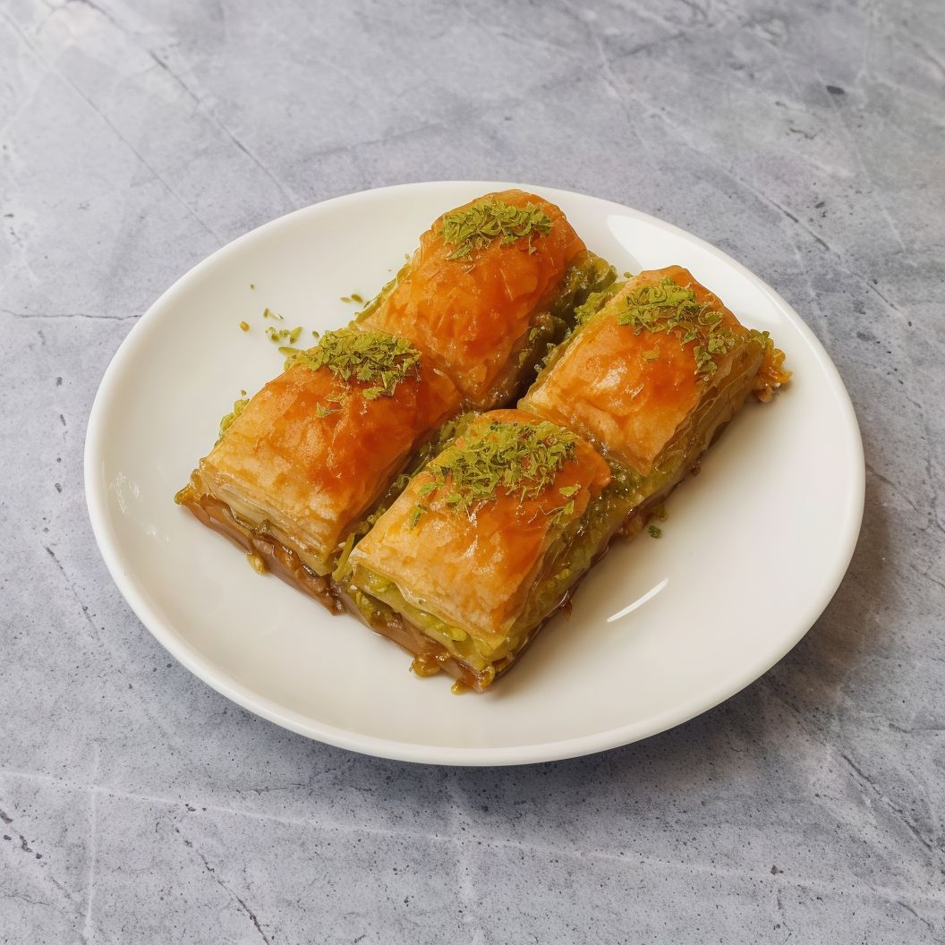 Özel Dilim Fıstıklı Baklava (500 gr.)